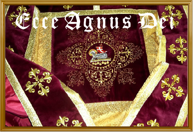 Ornate Cope with Agnus Dei Embroidery